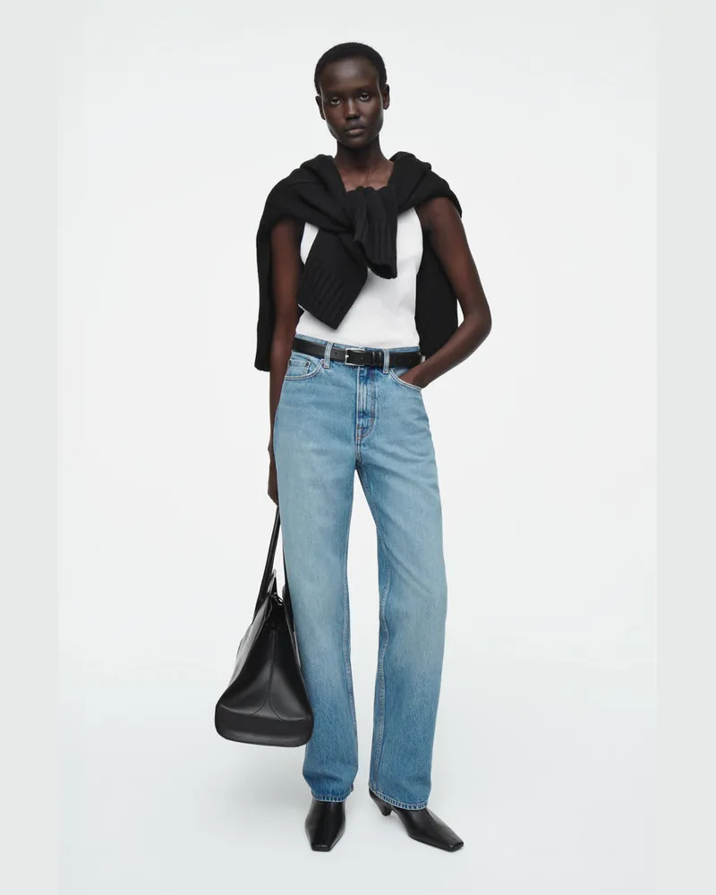 COS Column Jeans Mit Geradem Bein Blau