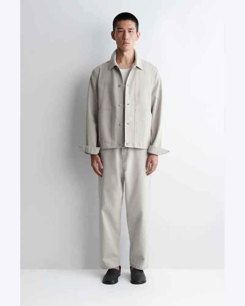 COS Dome Jeans Mit Geradem Bein Beige
