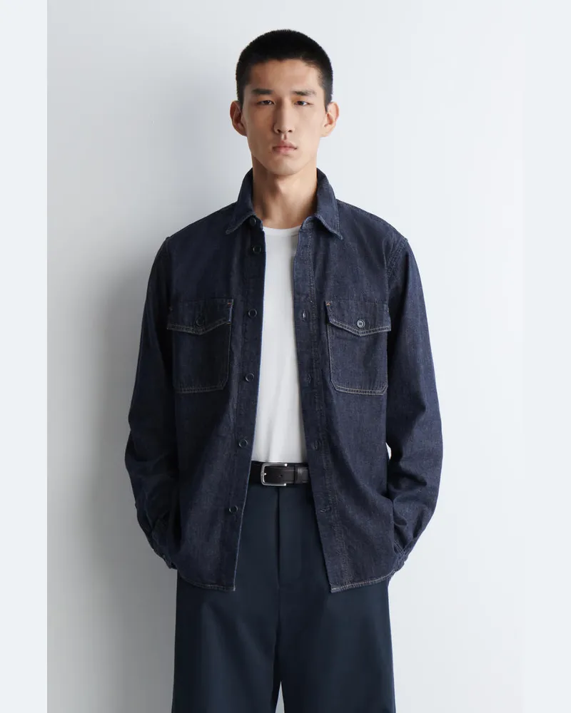 COS Jeanshemd Blau