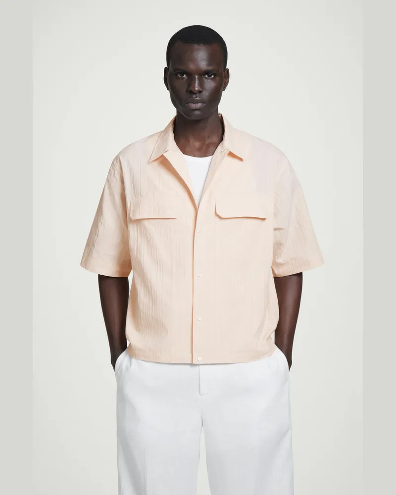 COS Lockeres Utility-Hemd Mit Pattentaschen Orange