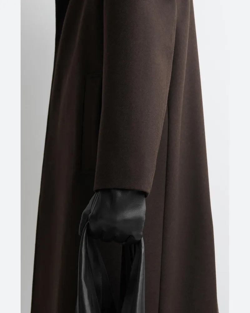 COS Lederhandschuhe Mit Kaschmirfutter Schwarz