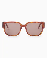 COS Eckige Oversized-Sonnenbrille Braun