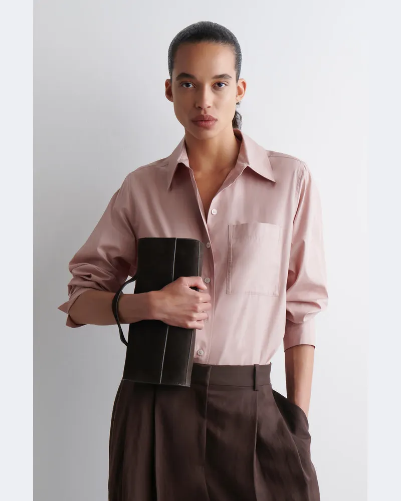 COS Elegantes Hemd Aus Pima-Baumwolle Rosa