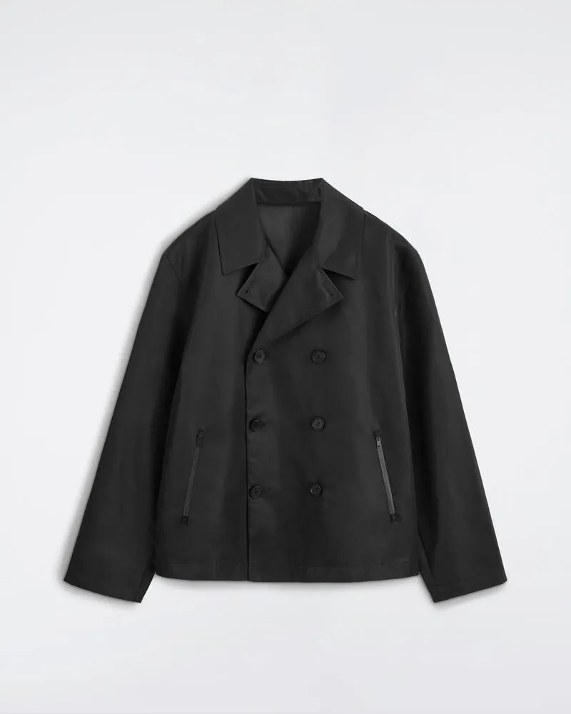 COS Kurzer Trenchcoat Aus Technischem Nylon Braun