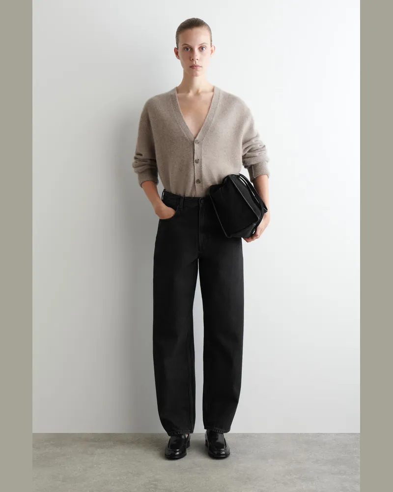COS Bay Jeans Mit Barrel-Bein Schwarz