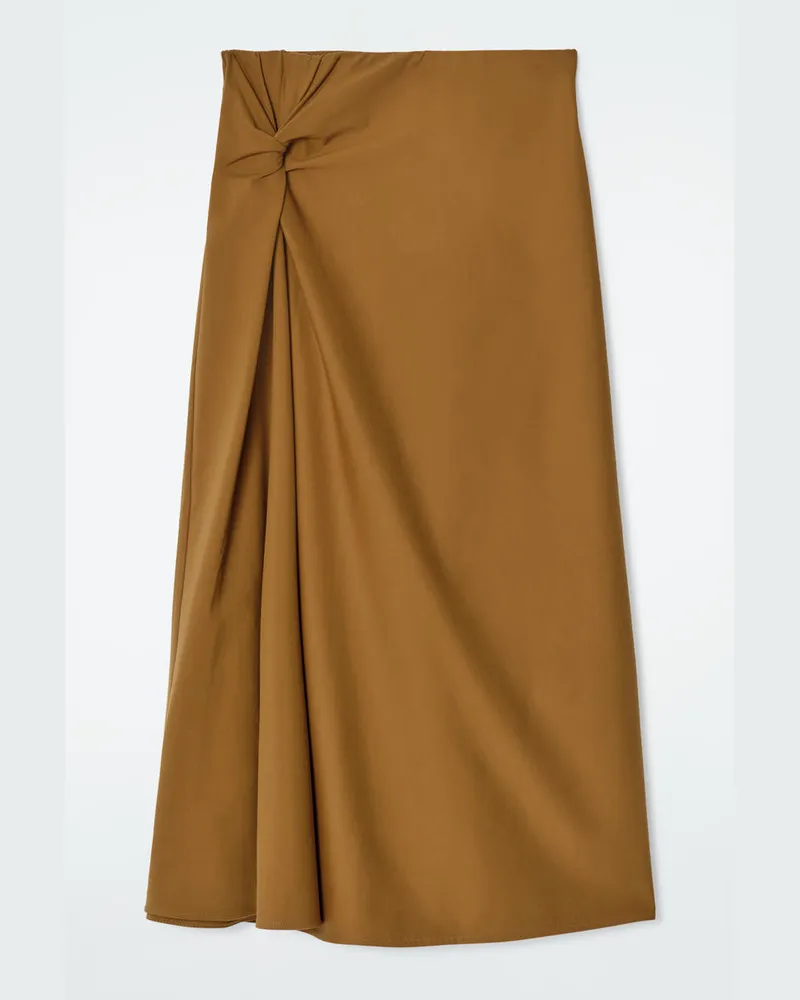 COS Midirock Mit Twist-Detail Beige