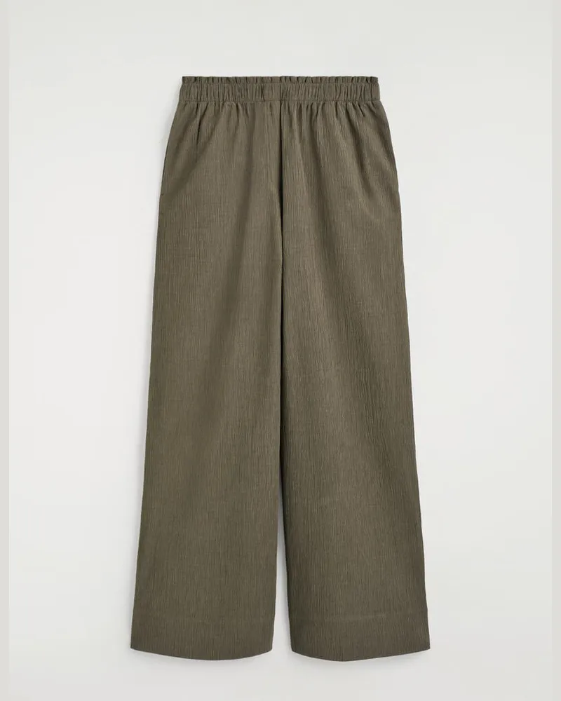 COS Jerseyhose In Knitteroptik Mit Weitem Bein Beige