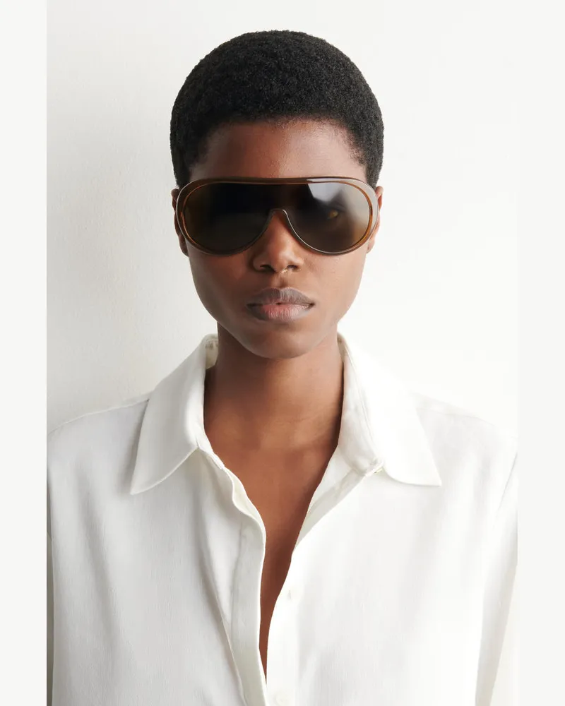 COS Piloten-Sonnenbrille In Oversized-Passform Braun