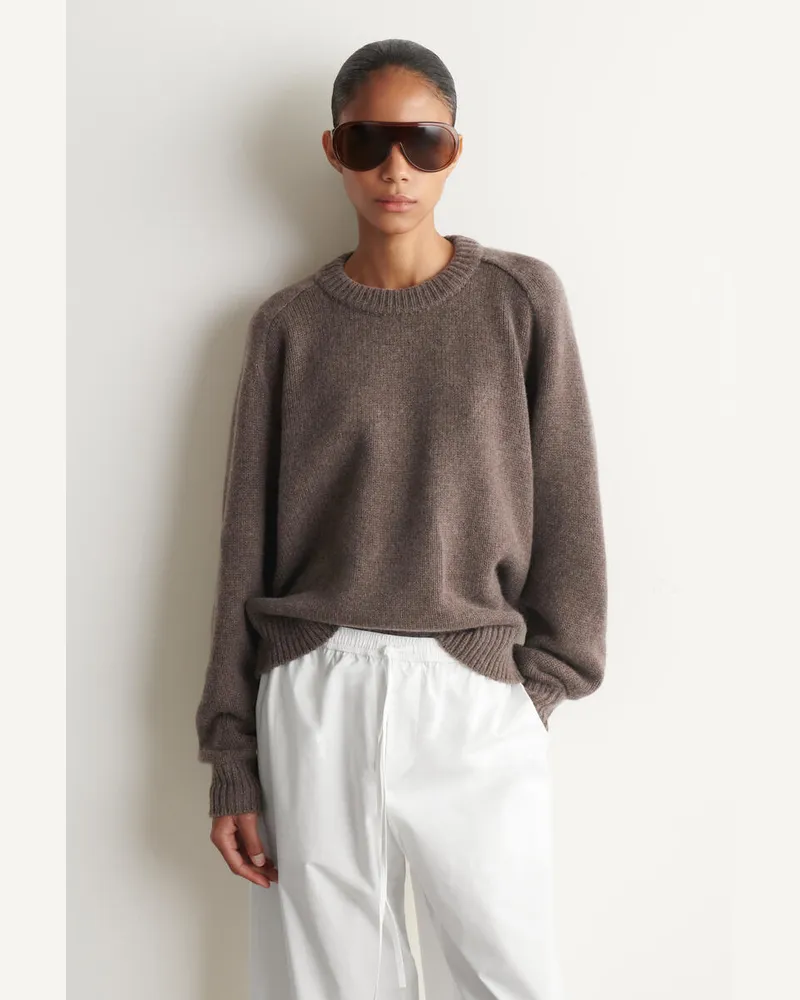 COS Kaschmirpullover Mit Rundhalsausschnitt Braun