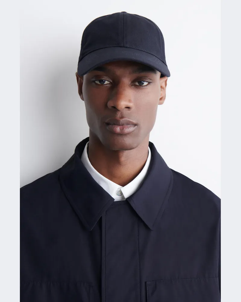 COS Baseball-Kappe Aus Baumwolle Blau