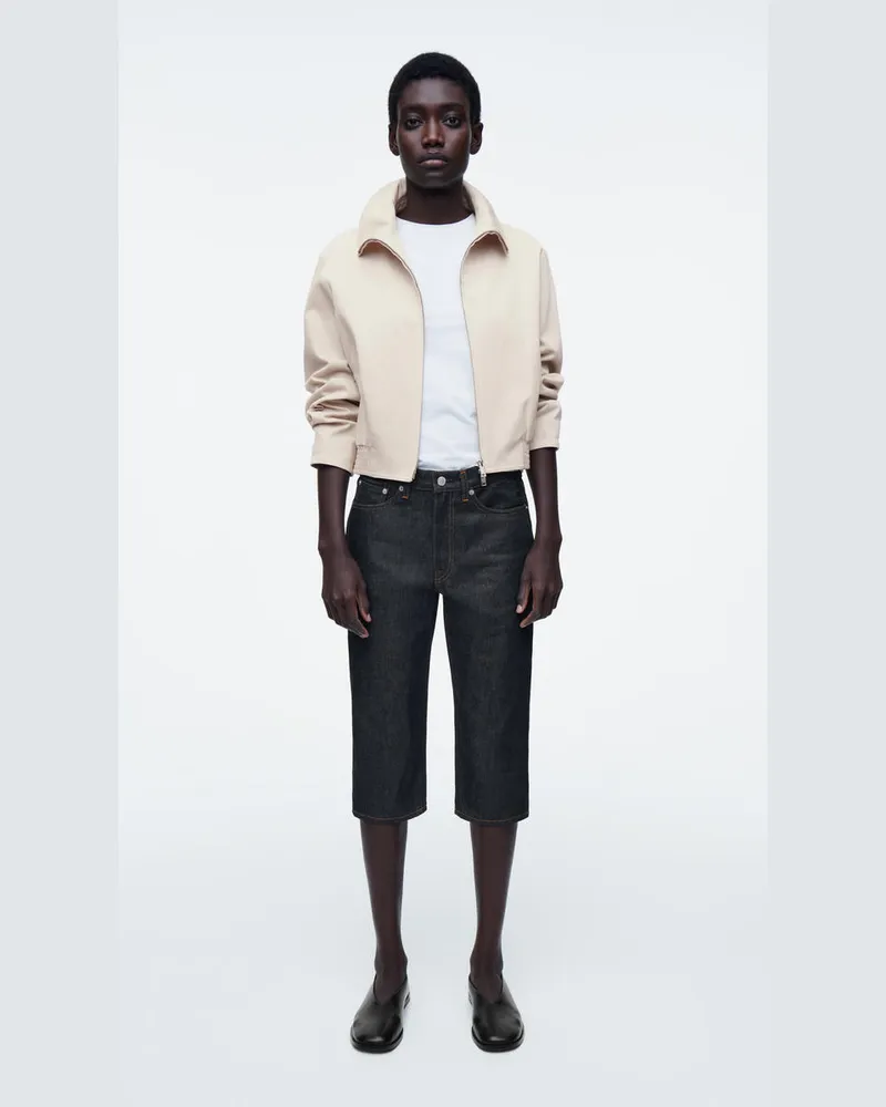 COS Lange Jeansshorts Blau