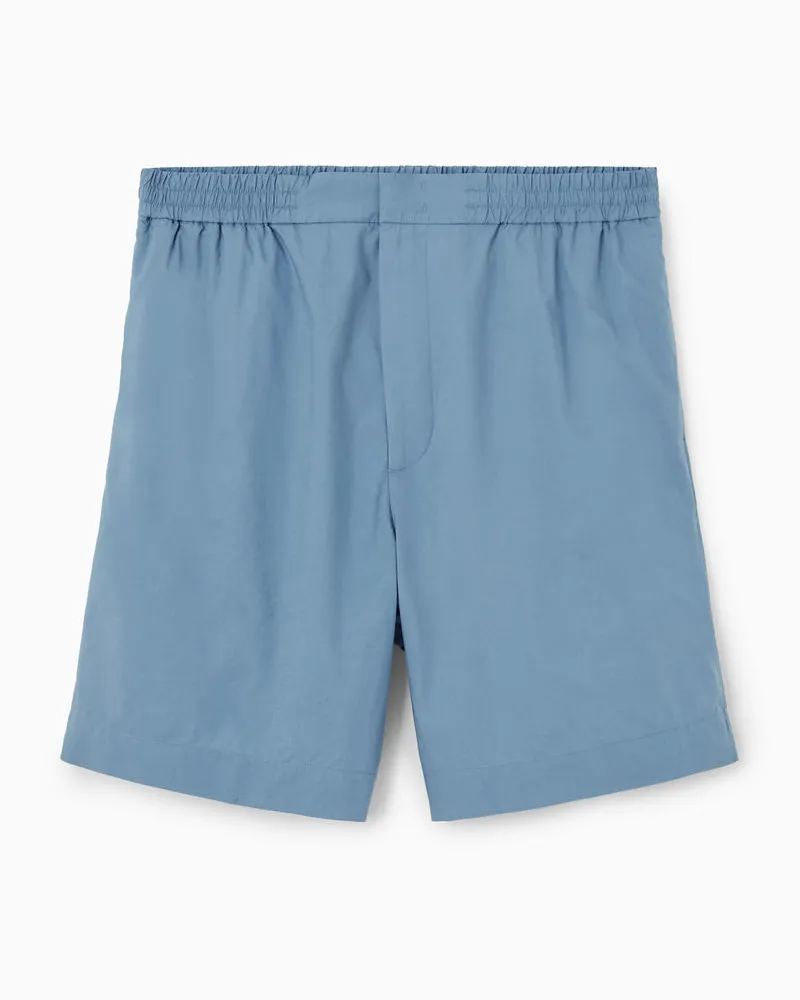 COS Shorts Aus Baumwolle Mit Elastischem Bund Blau