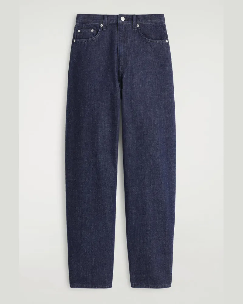 COS Bay Jeans Mit Barrel-Bein Blau