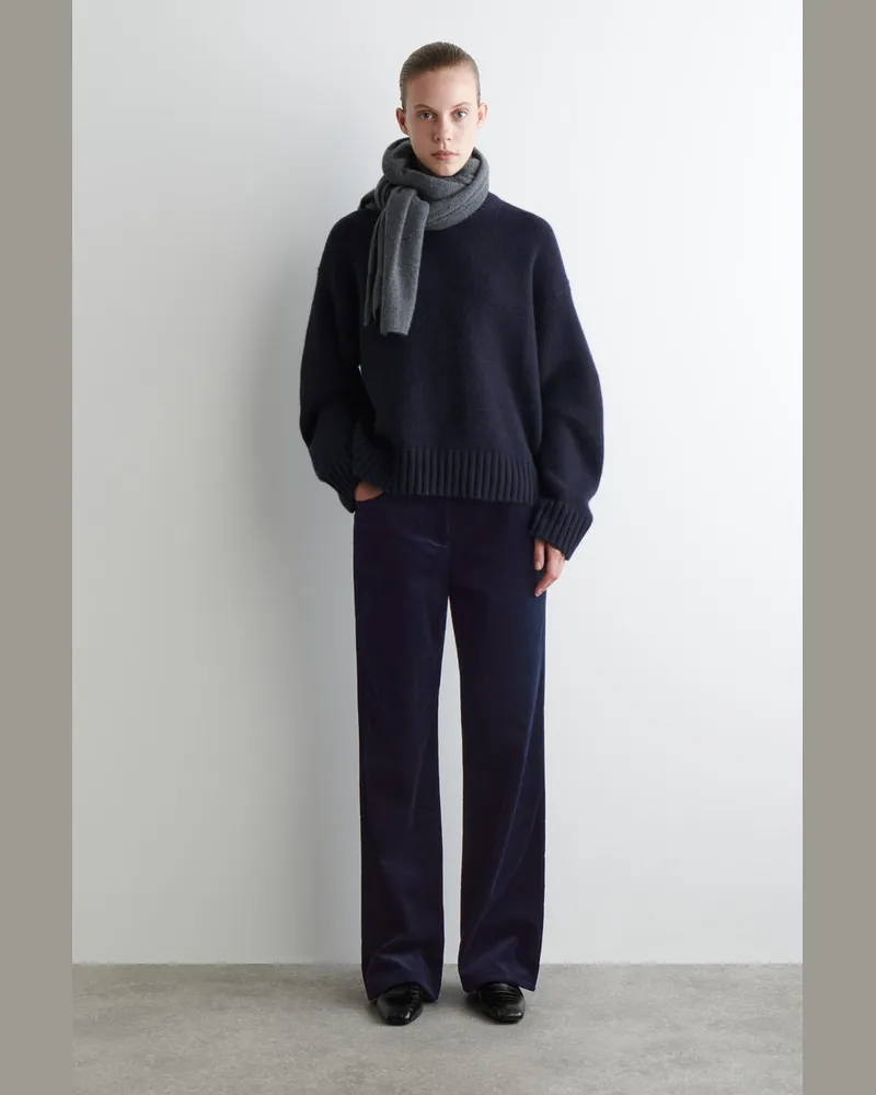COS Cordhose Mit Geradem Bein Blau