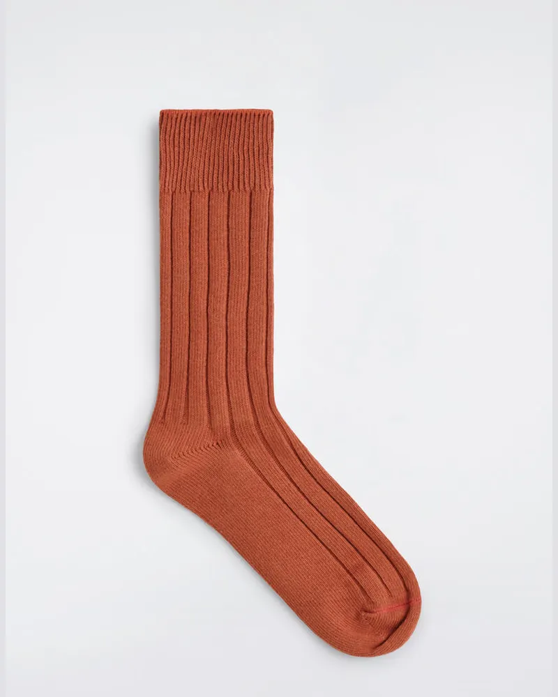 COS Gerippte Baumwollsocken Orange