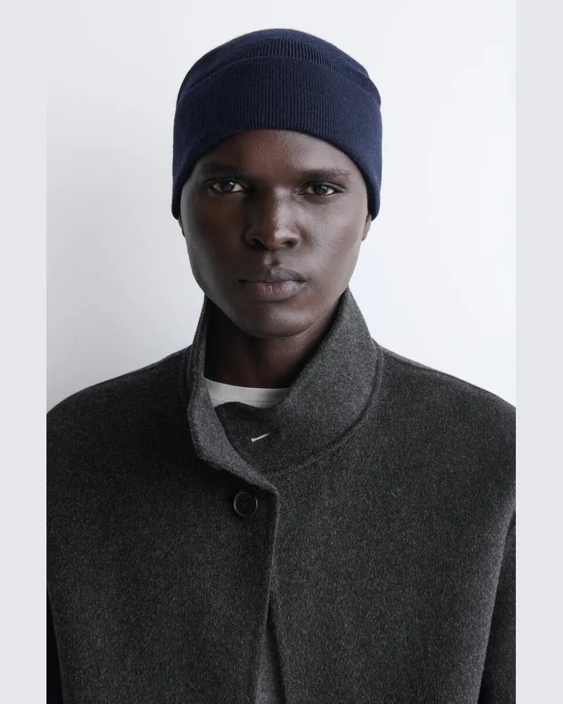 COS Beanie Aus Merinowolle Blau