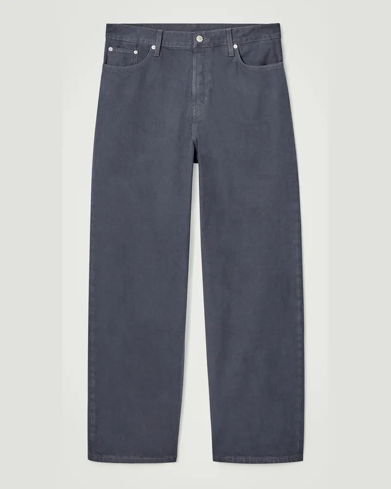 COS Rider Jeans Mit Geradem Bein Grau