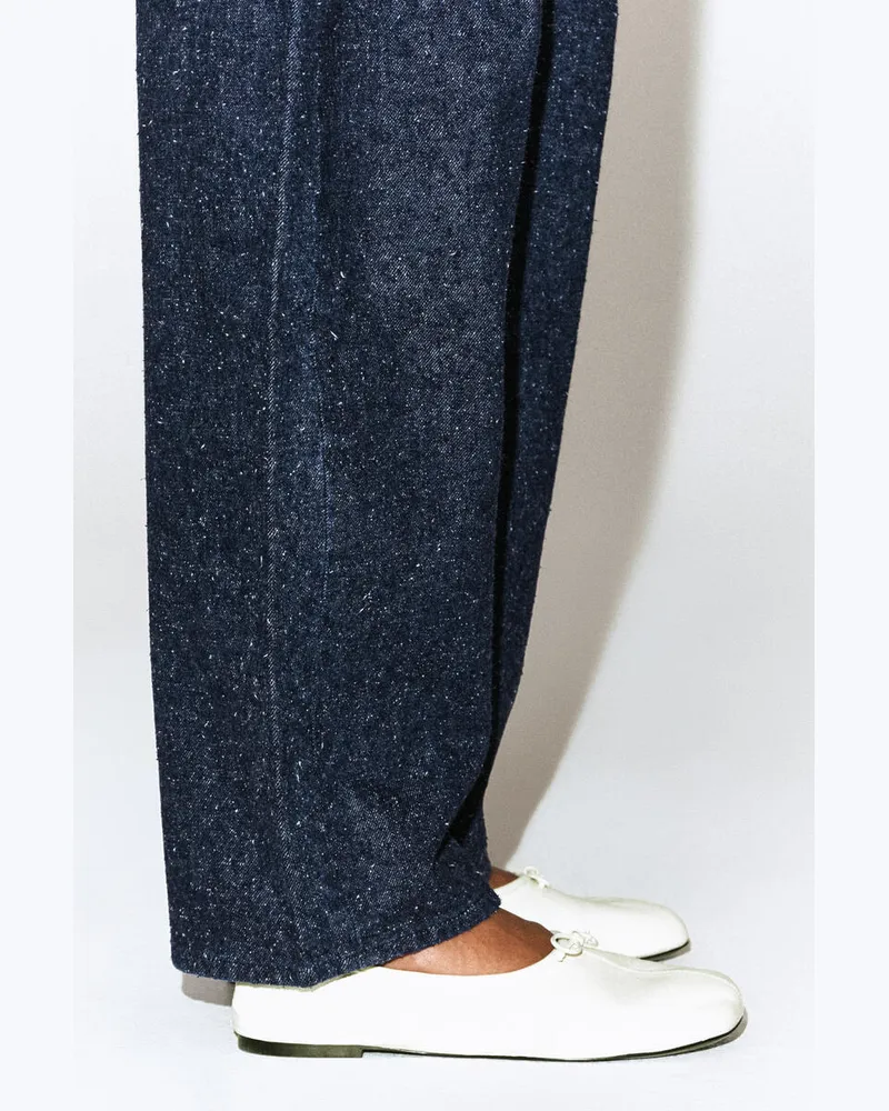 COS Flache Ballerinas Aus Leder Weiß