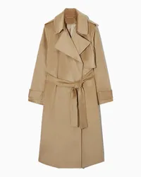 Cos Lockerer Trenchcoat Aus Cord Beige