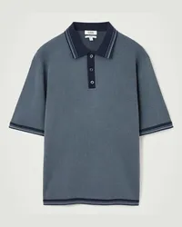 Cos Poloshirt In Waffeloptik Blau