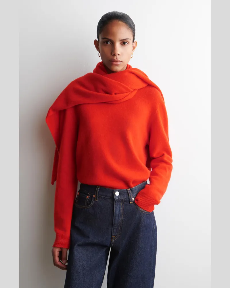 COS Kaschmirschal Orange