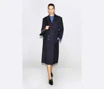 Doppelreihiger Longblazer Aus Wolle