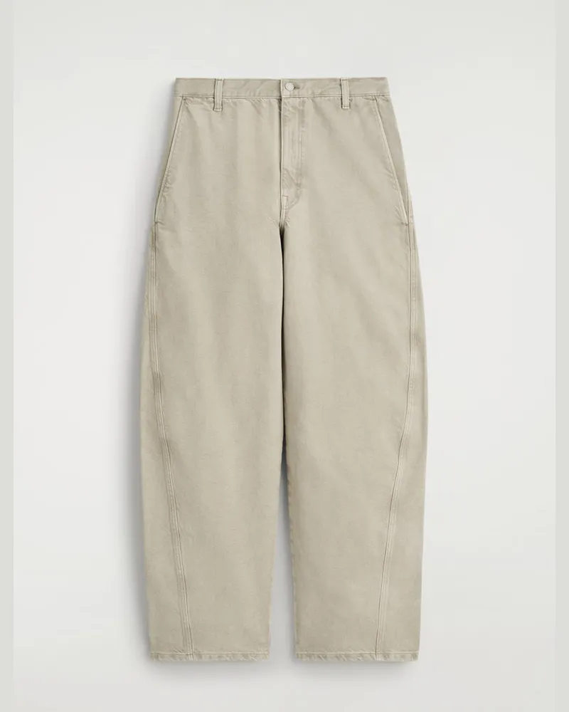 COS Hose Aus Denim Mit Barrel-Bein Grau