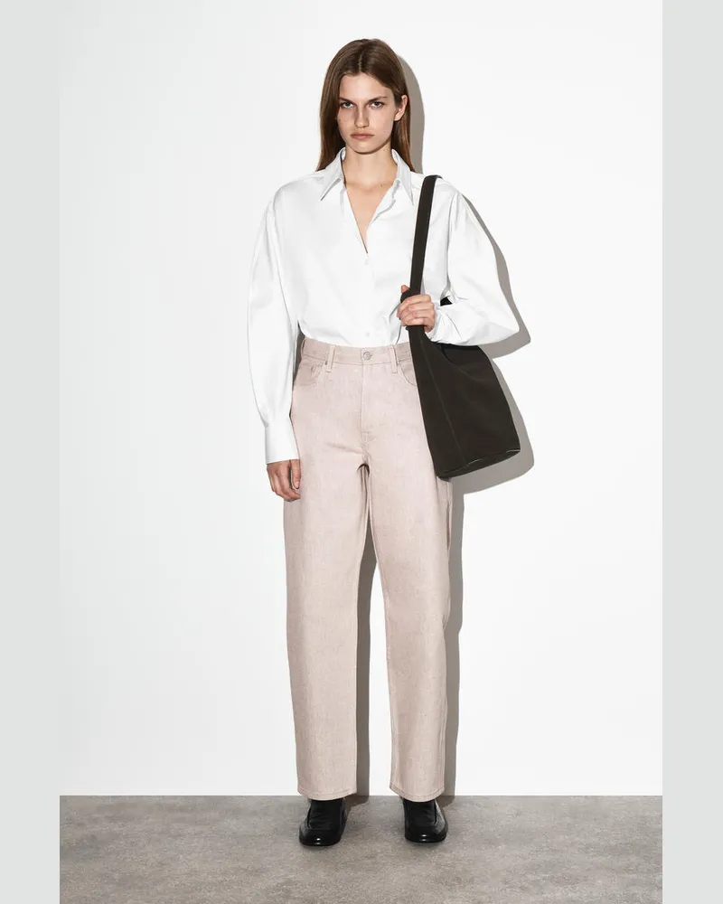 COS Bay Jeans Mit Barrel-Bein Rosa