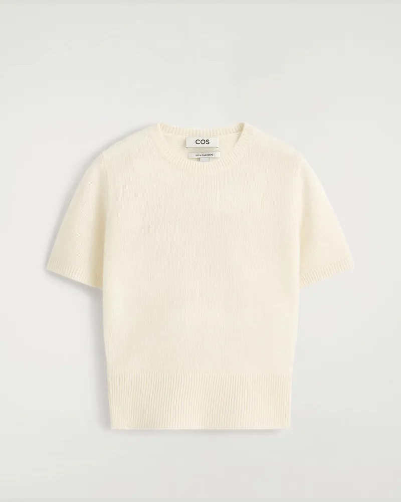 COS T-Shirt Aus Kaschmir Beige