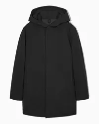 COS Wattierter Parka Mit Kapuze Schwarz