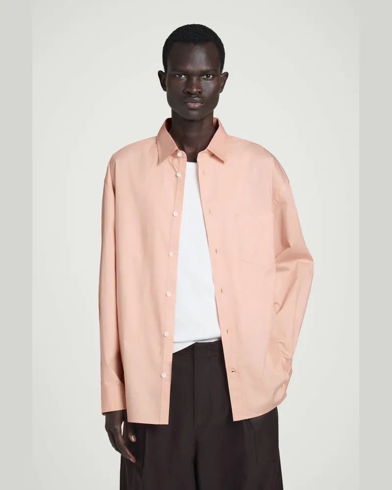 COS Weites Oversized-Oxfordhemd Aus Baumwolle Orange