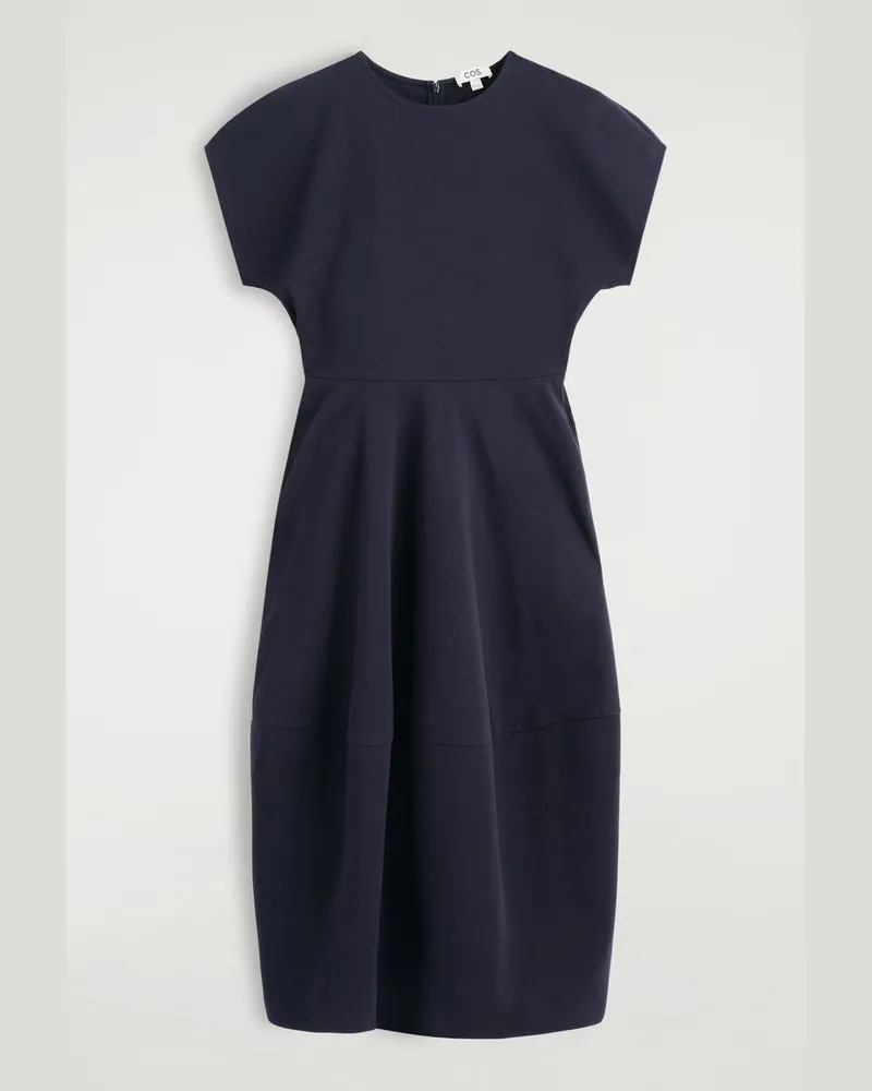COS Midikleid Aus Baumwolle Blau