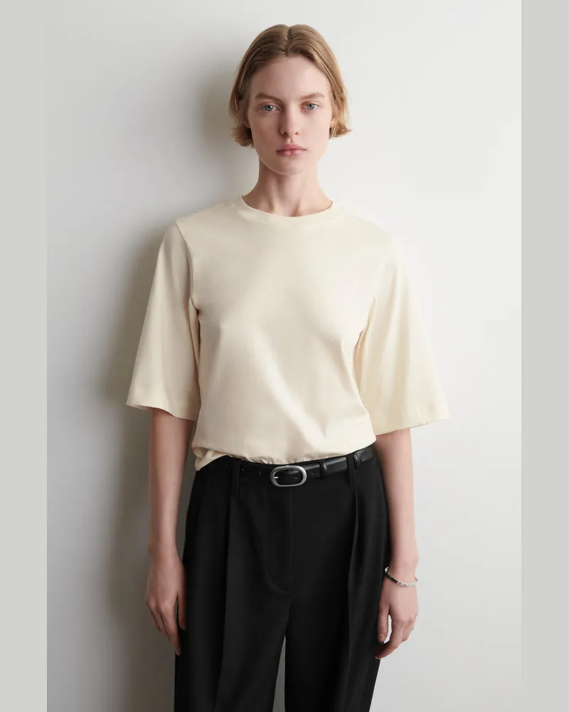 COS T-Shirt Aus Baumwolle Beige