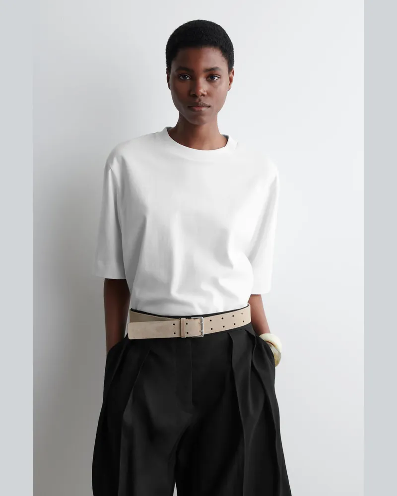 COS Oversized-T-Shirt Weiß