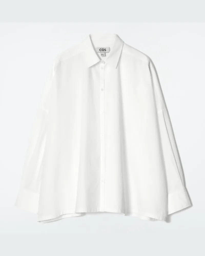 COS Baumwollhemd Mit Oversized-Passform Weiß