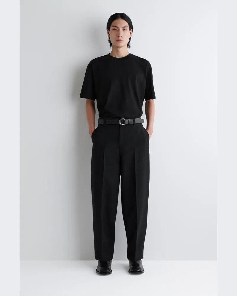 COS Hose Aus Woll-Mix Mit Geradem Bein Schwarz