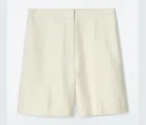 Elegante Leinenshorts Mit Elastischem Bund