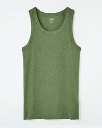 Cos Geripptes Tanktop Khaki