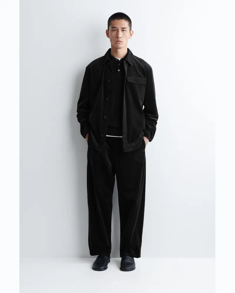 COS Cordhose Mit Weitem Bein Schwarz