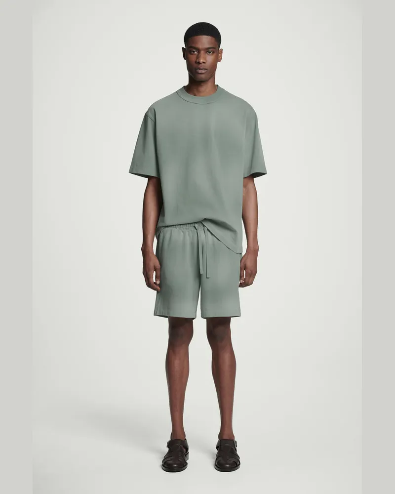 COS Shorts Aus Jersey Mit Kordelzugbund Grün