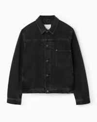 COS Kastenförmige Jeansjacke Schwarze