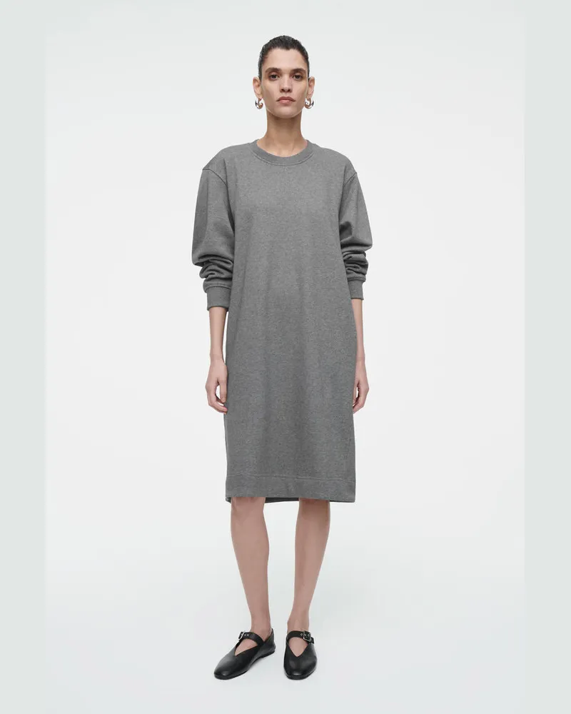 COS Sweatshirt-Midikleid Mit Oversized-Passform Grau