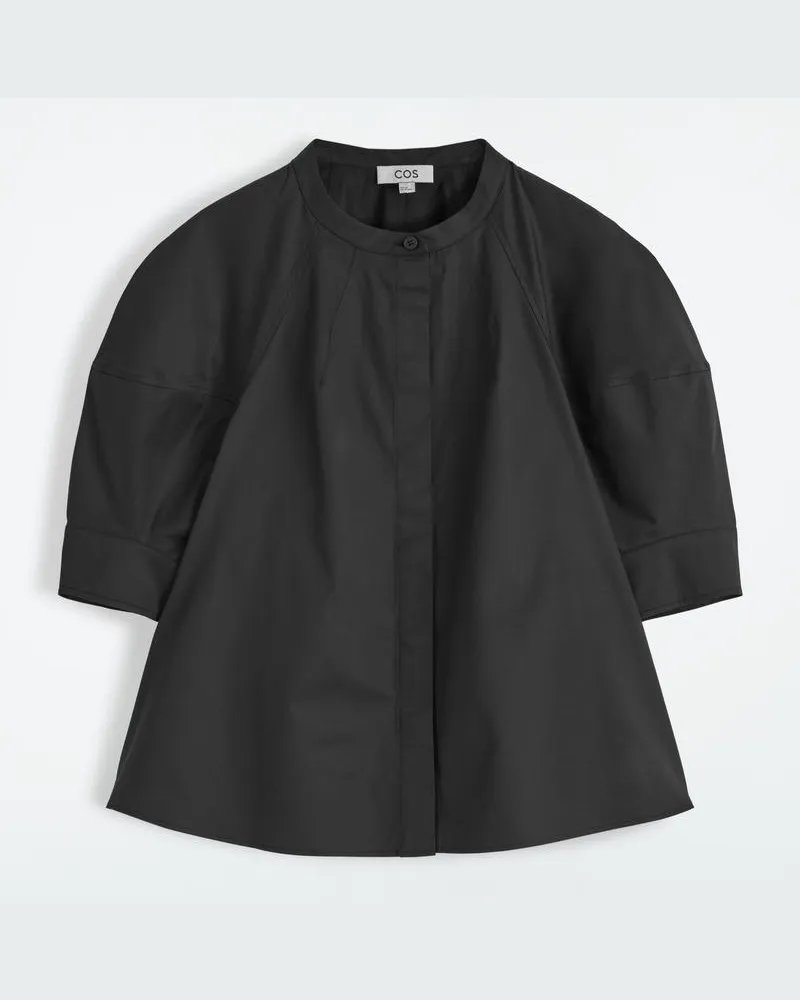 COS Bluse Mit Puffärmeln Schwarz
