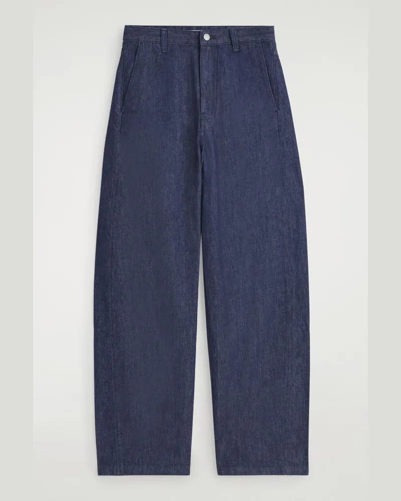 COS Hose Aus Denim Mit Weitem Bein Blau