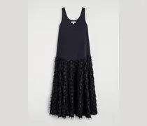 Strukturiertes Maxikleid Mit Niedriger Taille