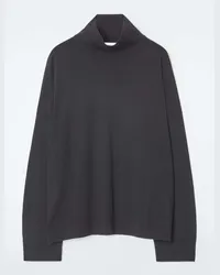 COS Rollkragenpullover Aus Merinowolle Schwarz