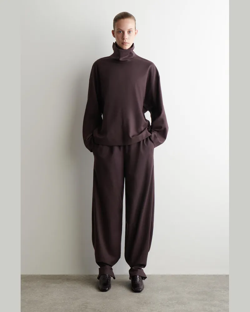COS Hose Aus Wollflanell Rot