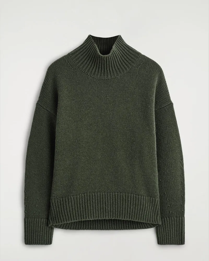 COS Wollpullover Mit Rollkragen Grün