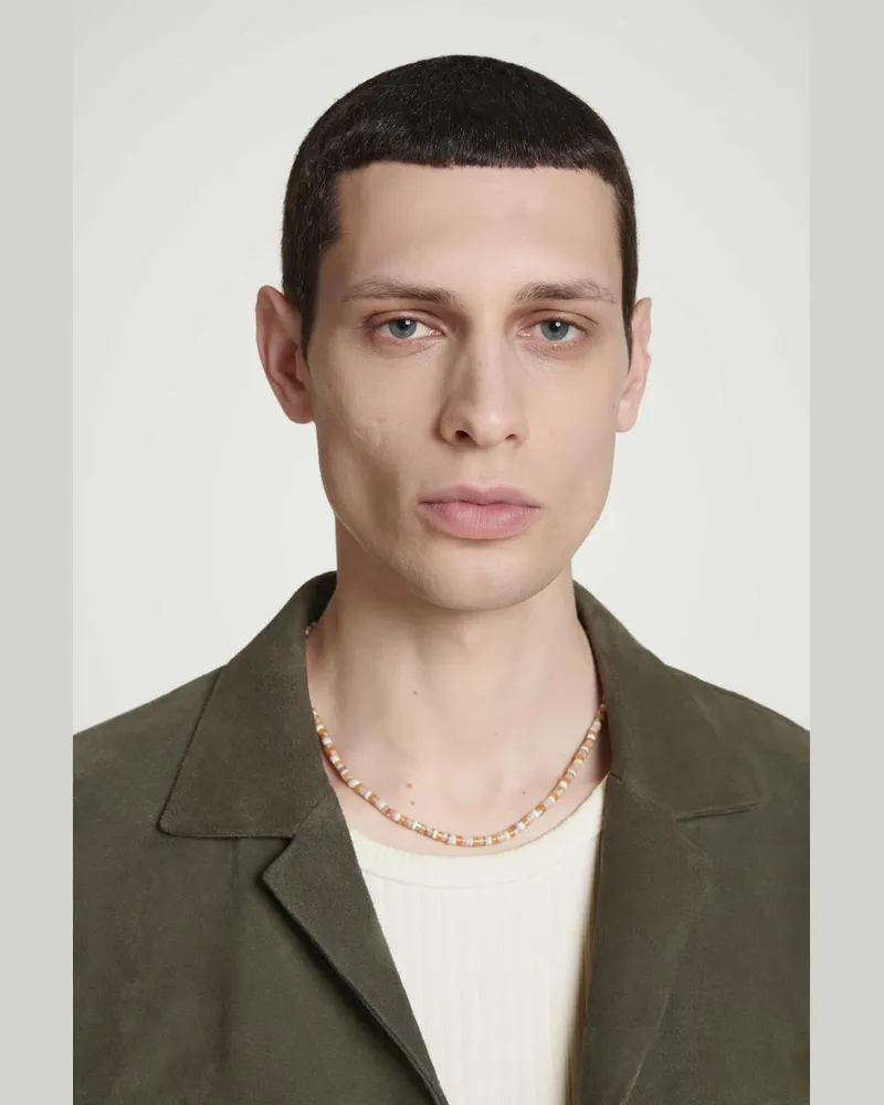 COS Kette Aus Halbedelsteinen Orange