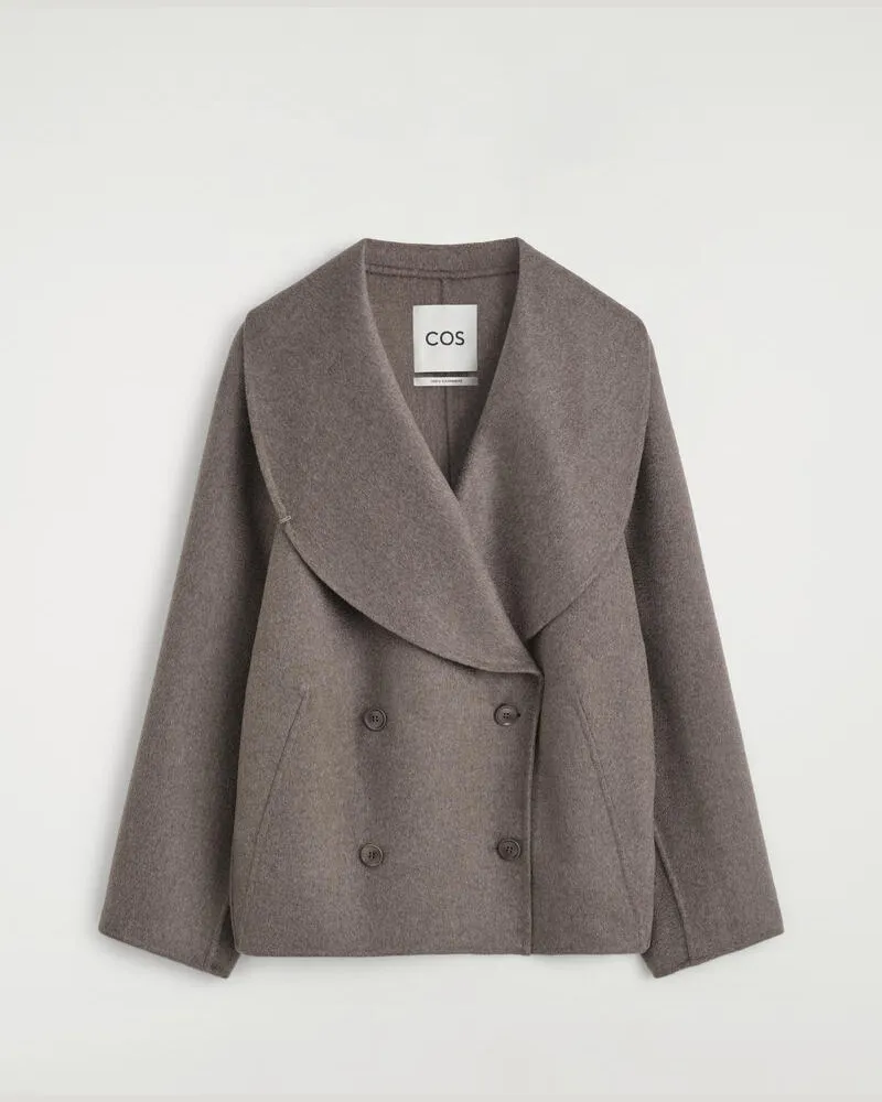 COS Bomberjacke Aus Doubleface-Kaschmir Beige